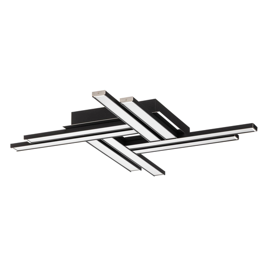 LED-taklampa Largo 8 lampor svart