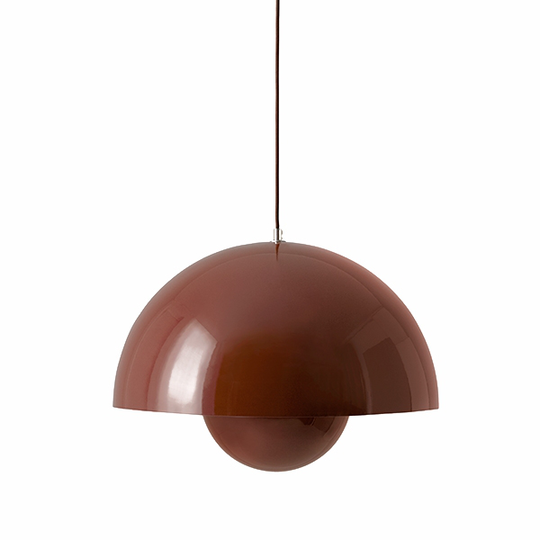 &Tradition Flowerpot VP2 Taklampa Röd & Brun