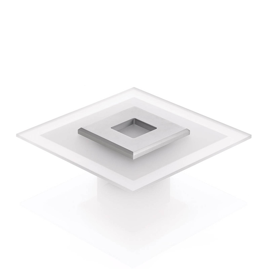 LED-taklampa Tian med glasskärm, 25 cm