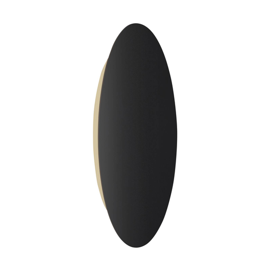 Escale Blade LED-vägglampa, matt svart, Ø 95 cm