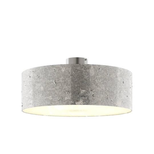 Taklampa Aura, belagd med silverfärgad