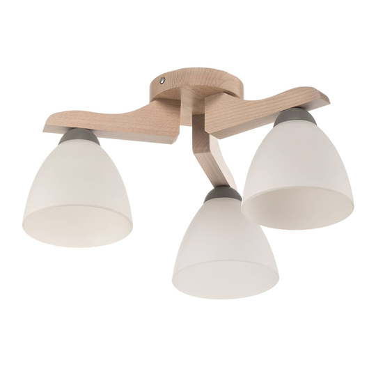 Taklampa Haro, bok vit/vit, 3 lampor