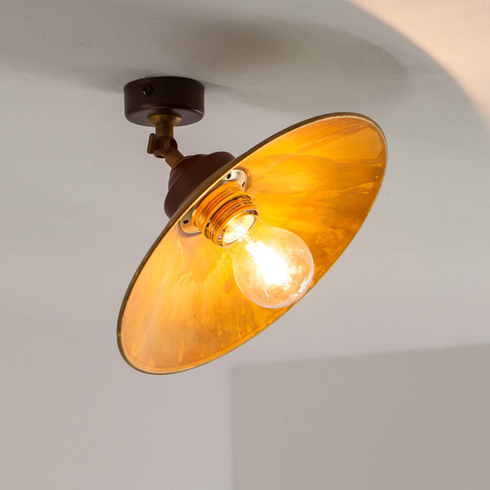 Taklampa RUA i oxiderad mässing