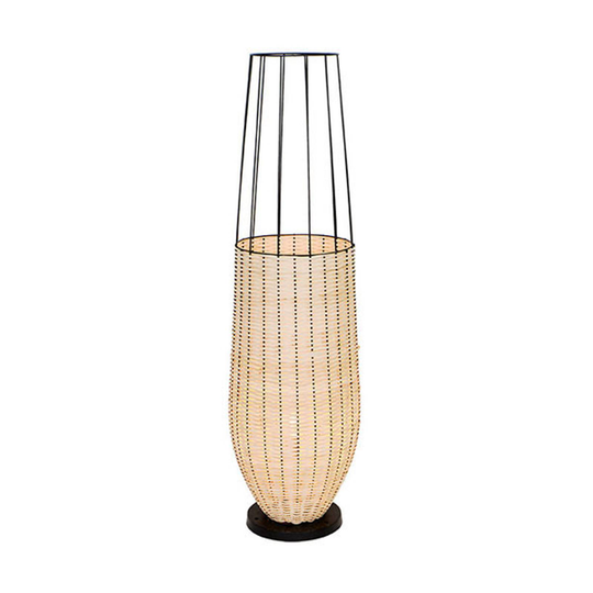 Golvlampa Dizzi av trä och metall