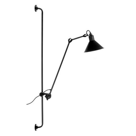 Lampe Gras N214 Vägglampa Matt Svart