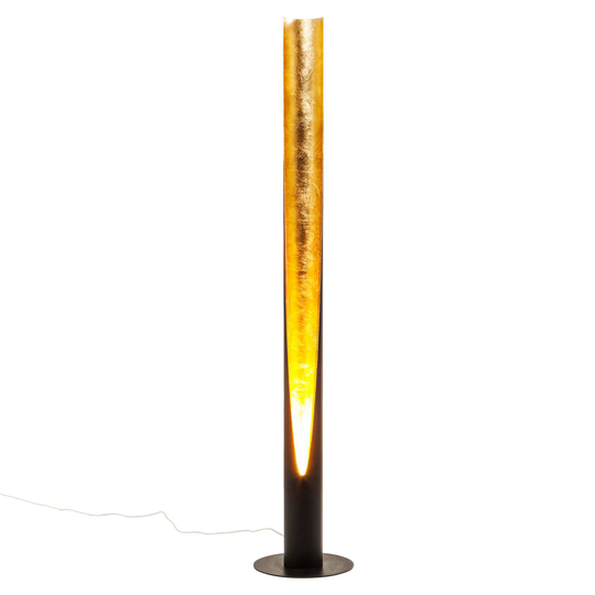 Kare Tube Duo golvlampa, svart/guld