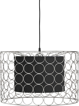 Ring Taklampa 50cm Krom/Svart