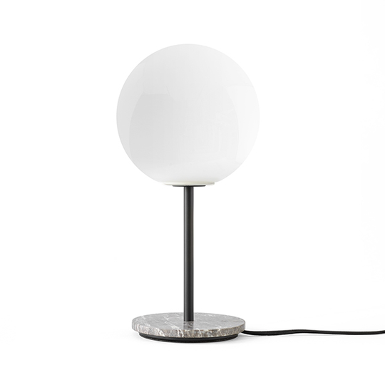 MENU TR Bordslampa Grå Marmor Shiny Opal Glas