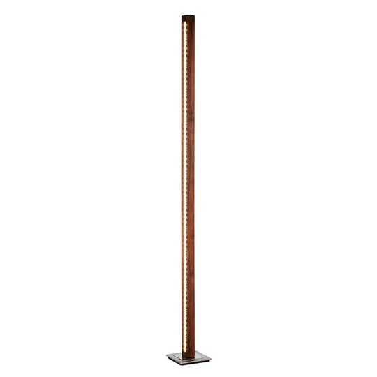 HerzBlut Leonora LED-golvlampa 122,5 cm valnöt