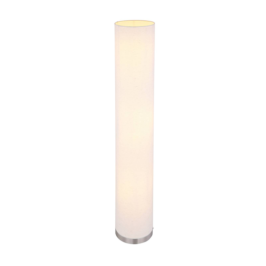 Golvlampa Ava, sandfärgad textilskärm
