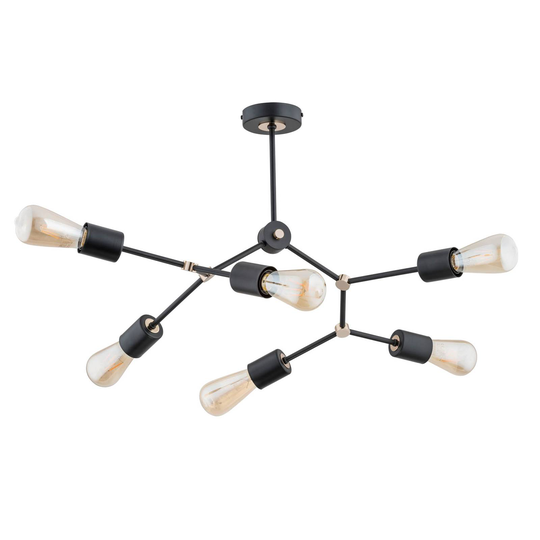 Taklampa Glotter, 6 lampor