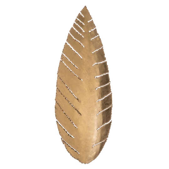 Vägglampa Pietro i bladform, guld