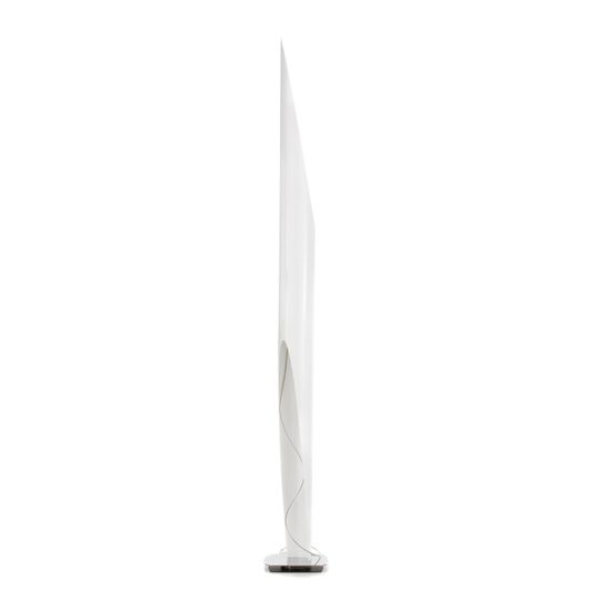 Konstnärlig golvlampa Shakti vit
