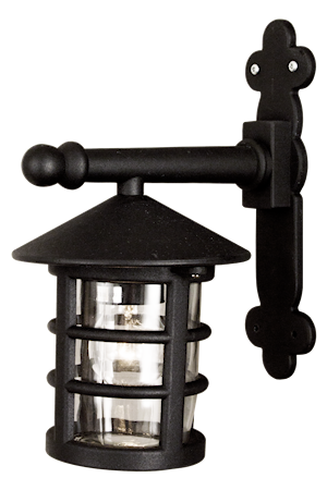 Visby Vägglampa Ute Svart IP44