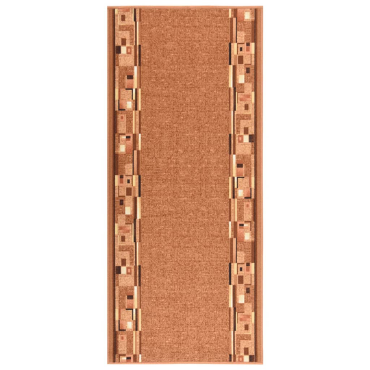 vidaXL Gångmatta brun 80x200 cm halkfri