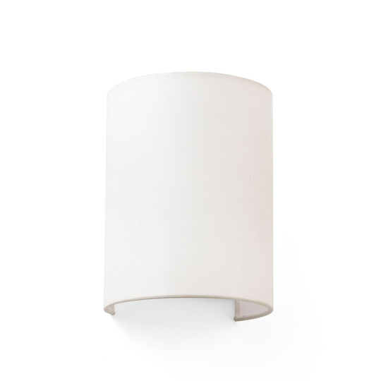 Vägglampa Cotton, kupad, 20 x 15 cm, beige