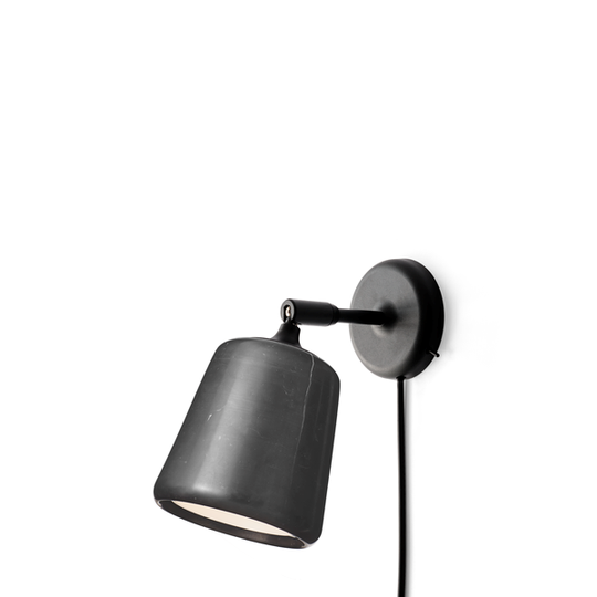 New Works Material Vägglampa Black Marble