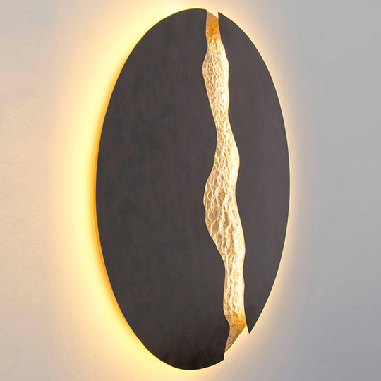 LED-vägglampa Lava, Ø 80 cm