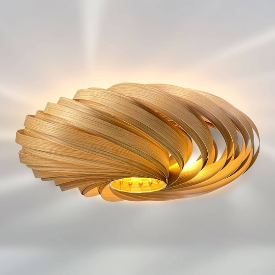 Gofurnit Veneria taklampa, ek, Ø 50 cm