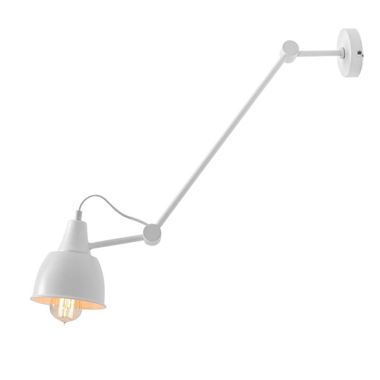 Vägglampa 814, justerbar, 1 lampa, vit