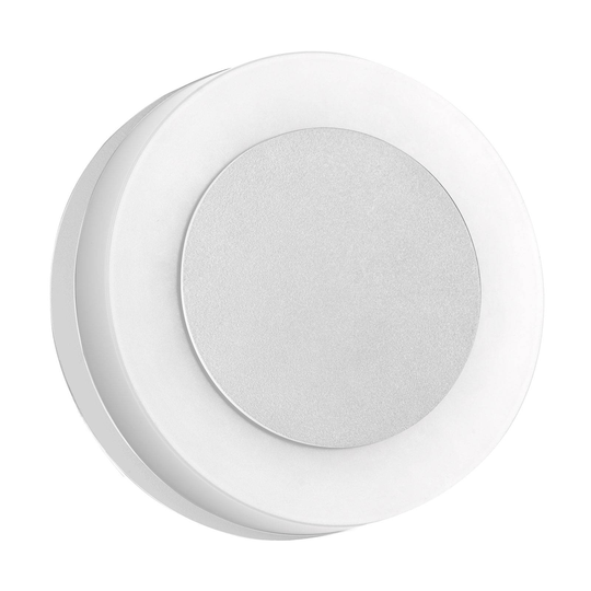 BRUMBERG 10030 LED-utomhusvägglampa, rund, vit