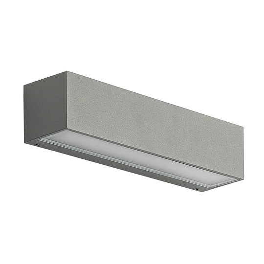 Arcchio Lengo LED-vägglampa CCT, 1 lampa grå
