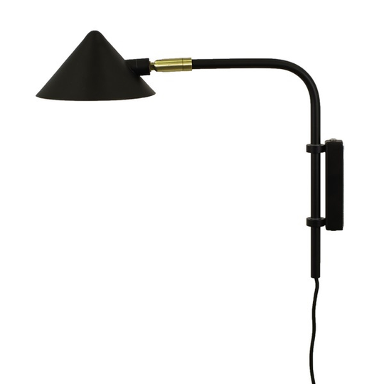 Watt & Veke Kelly Kort Vägglampa Svart