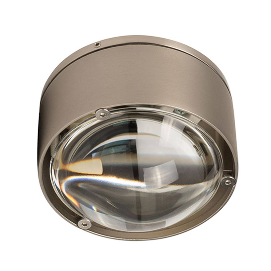 LED-taklampa Puk One 2, nickel matt