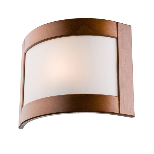Vägglampa Zanna av trä, höjd 22 cm rustisk