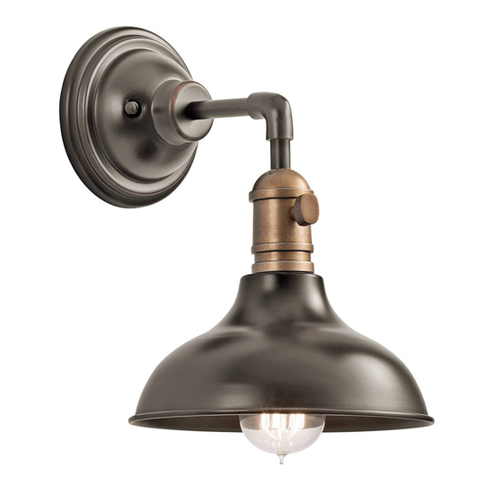 Vägglampa Cobson1 brons antik
