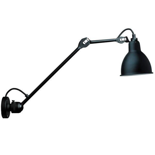 Lampe Gras N304 L40 Vägglampa Matt Svart Hardwired