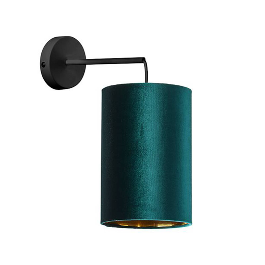 Vägglampa Tercino, skärm grön