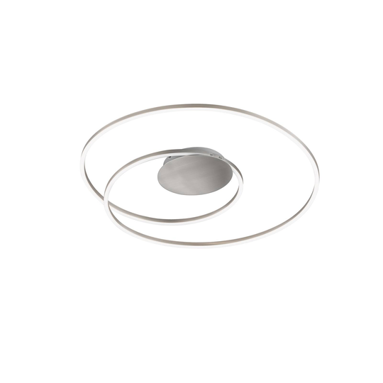 LED-taklampa Holy Ø 49cm nickel matt