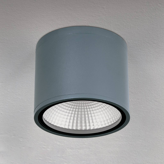 LED-takspotlight Sputnik IP65 Ø 14,5 cm antracit