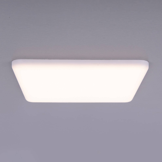 LED-inbyggnadslampa Sula, kvadratisk, IP66 21,5 cm