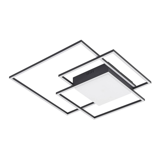 Lindby Nelinka LED-taklampa, svart, dimbar