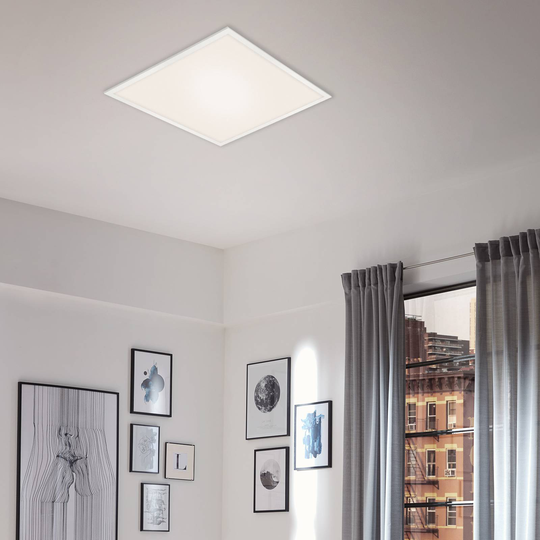 LED-taklampa länk, dimbar, CCT, 59,5x59,5cm