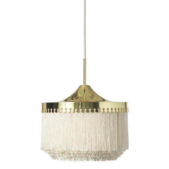Warm Nordic Fringe Taklampa Ø30 Cream Vit