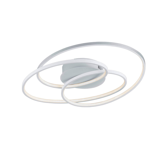 LED-taklampa Gale, 60 cm, vit matt