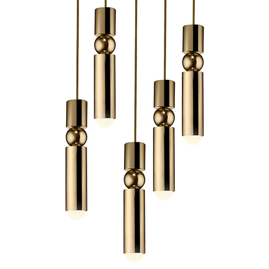 Lee Broom Fulcrum Taklampa 5 St Guld