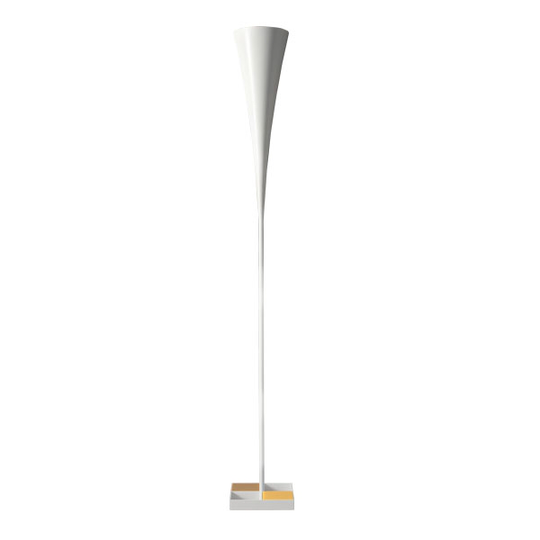 TATO De-Lux D8 Golvlampa Orange & Matt Vit