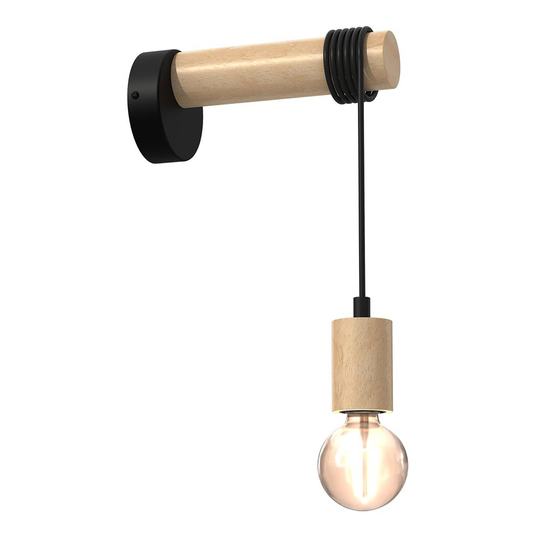 Vägglampa Viga av trä, 1 lampa
