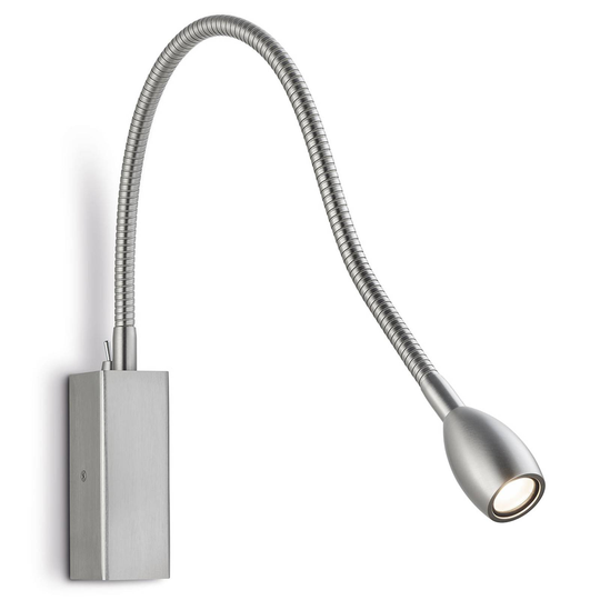 LED-vägglampa Medusa med flexibel arm strömbrytare