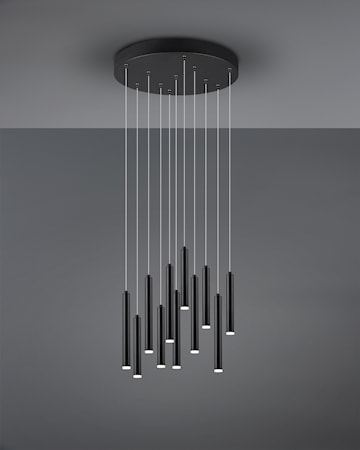 Tubular LED Taklampa 40 cm Svart