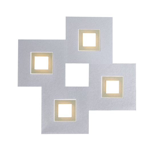 GROSSMANN Karree 4 lampor 50x50 cm aluminium