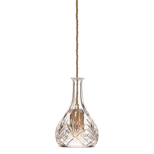 Lee Broom Bell Decanterlight Taklampa Kristall/ Mässing