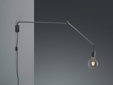 Line Vägglampa E27 Svart