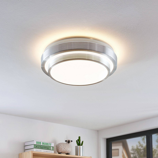 Lindby Naima LED-taklampa, rund, 34 cm