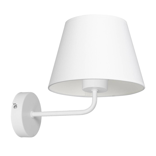Vägglampa Soho, konisk, vit