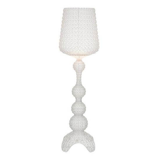 Designer-golvlampa Kabuki med LED-lampor, transp.